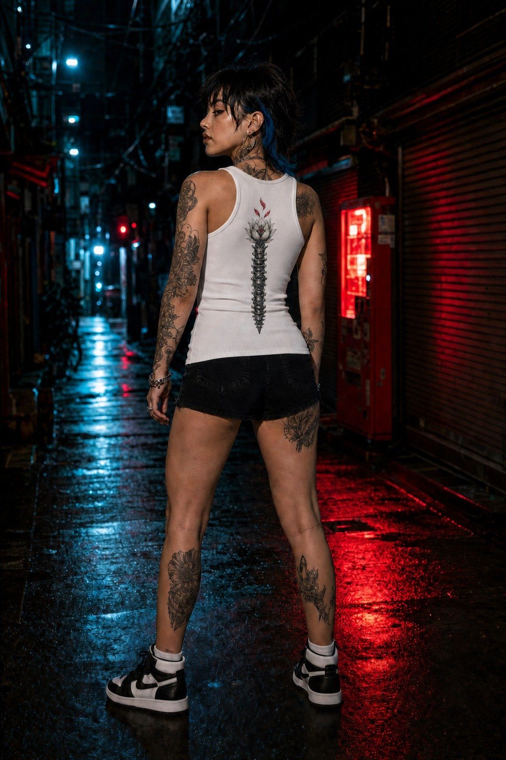 CHROME SPINE TANK — WHITE